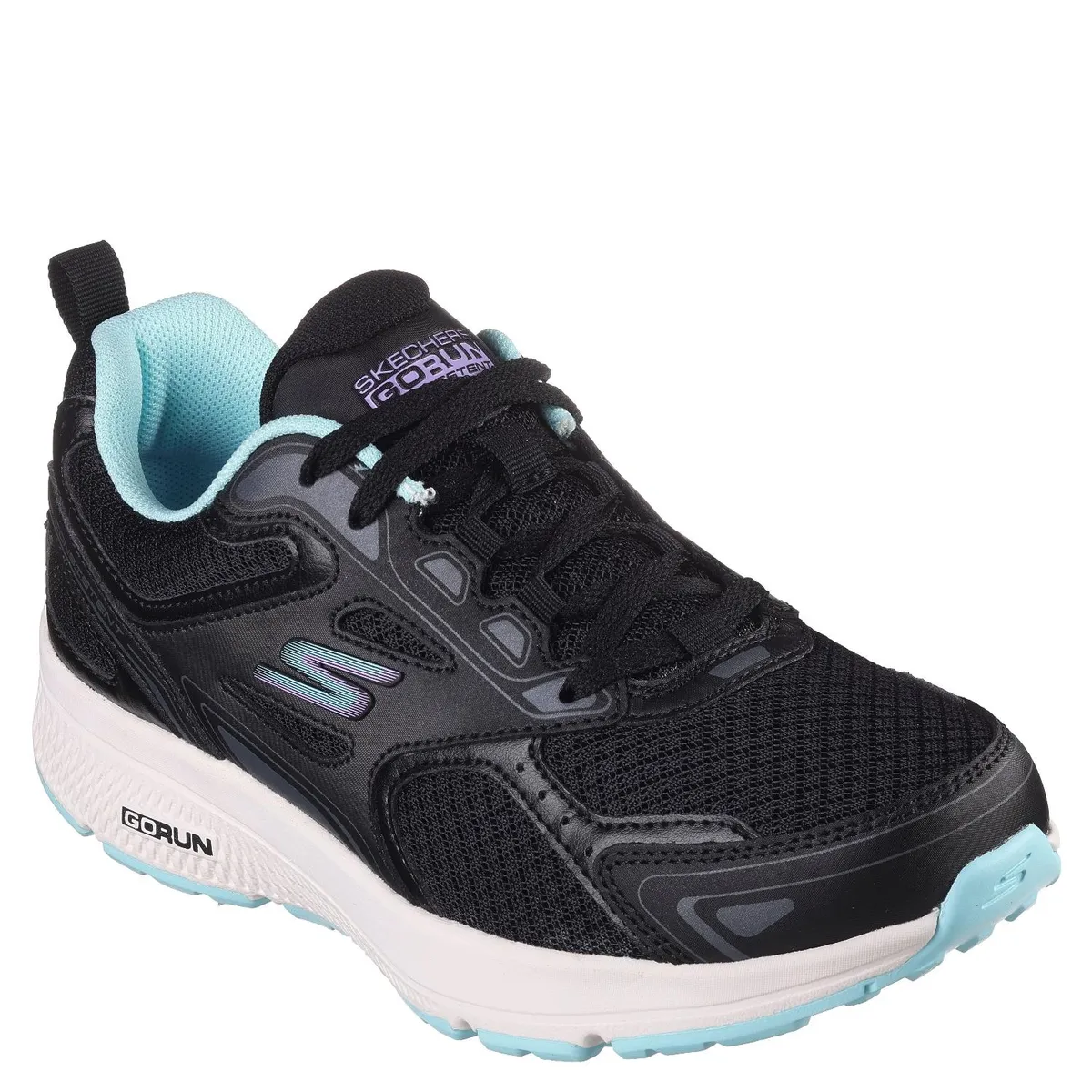 SKECHERS - Go Run Consistent Zapatilla Urbana Mujer Cuero Negro Skechers