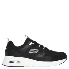 SKECHERS - Air Court Coo Zapatilla Urbana Mujer Cuero Negro
