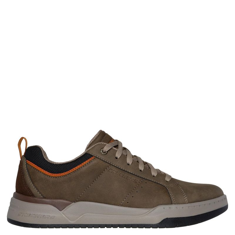 SKECHERS - Corliss - Ricco Zapatilla Urbana Hombre Cuero Verde Skechers
