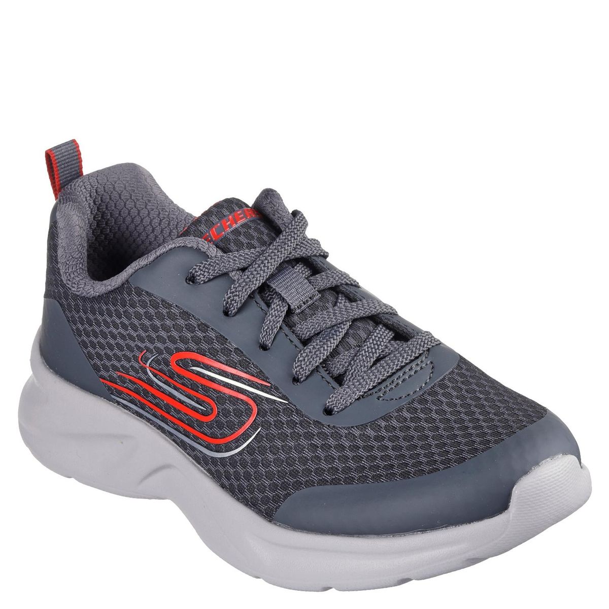 SKECHERS - Dynamatic Voron Zapatilla Urbana Niño Gris Skechers
