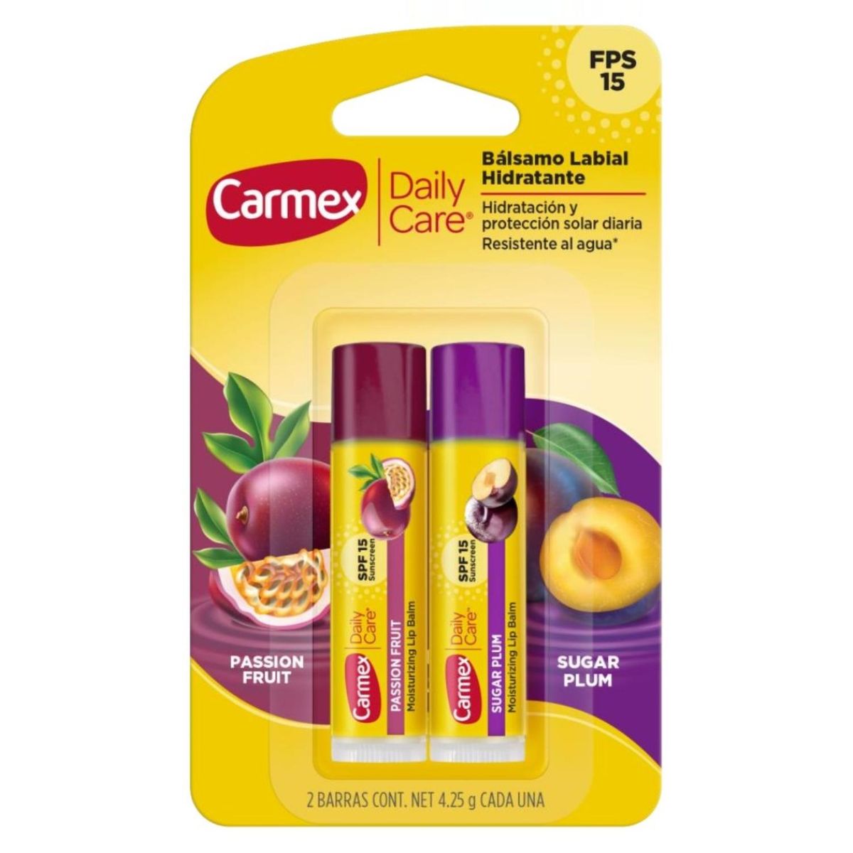 CARMEX - Balsamo Labial DUO Passion Fruit/Sugar Plum Carmex