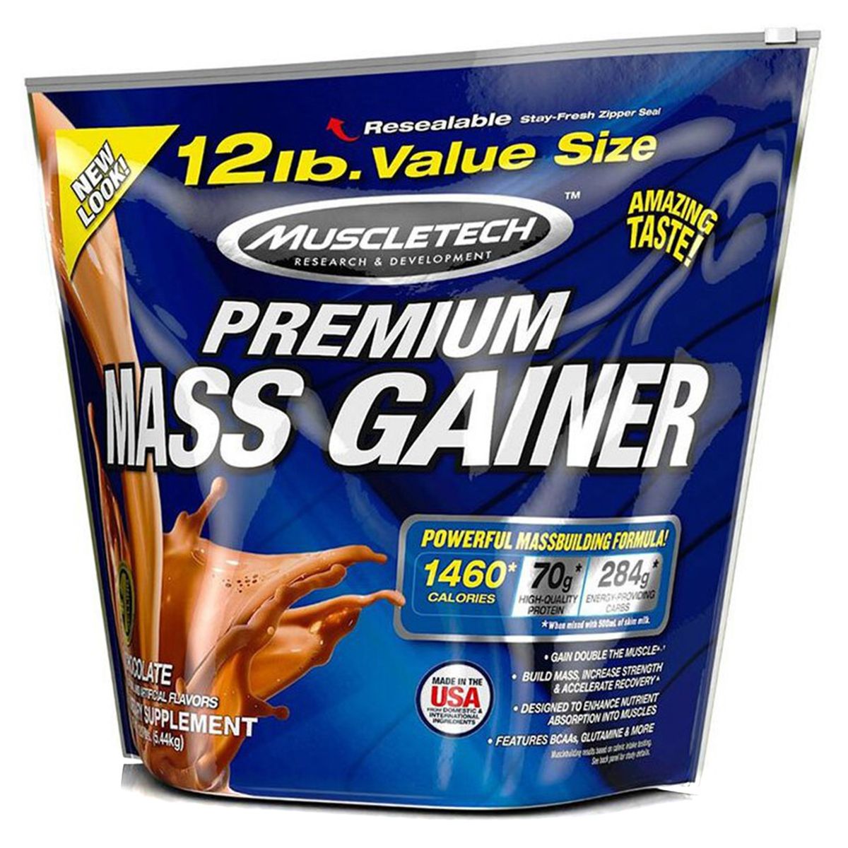 MUSCLETECH - Ganador De Peso Mass Gainer 12Lbs Chocolate