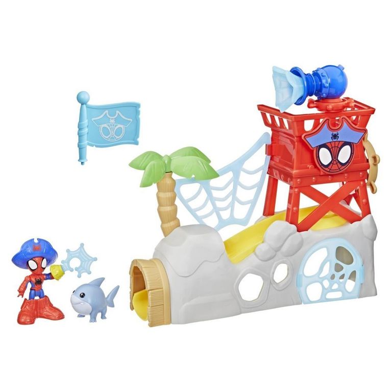 MARVEL Saf Spidey Island Playset