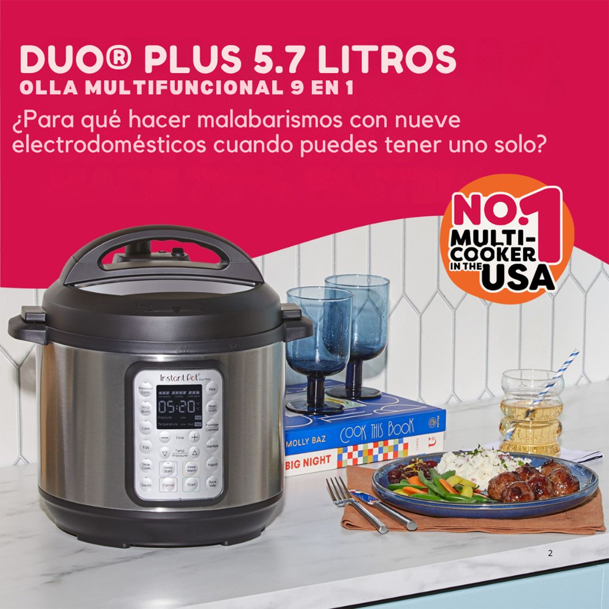 INSTANT POT - Olla Multifuncional DUO 60 PLU Instant Pot