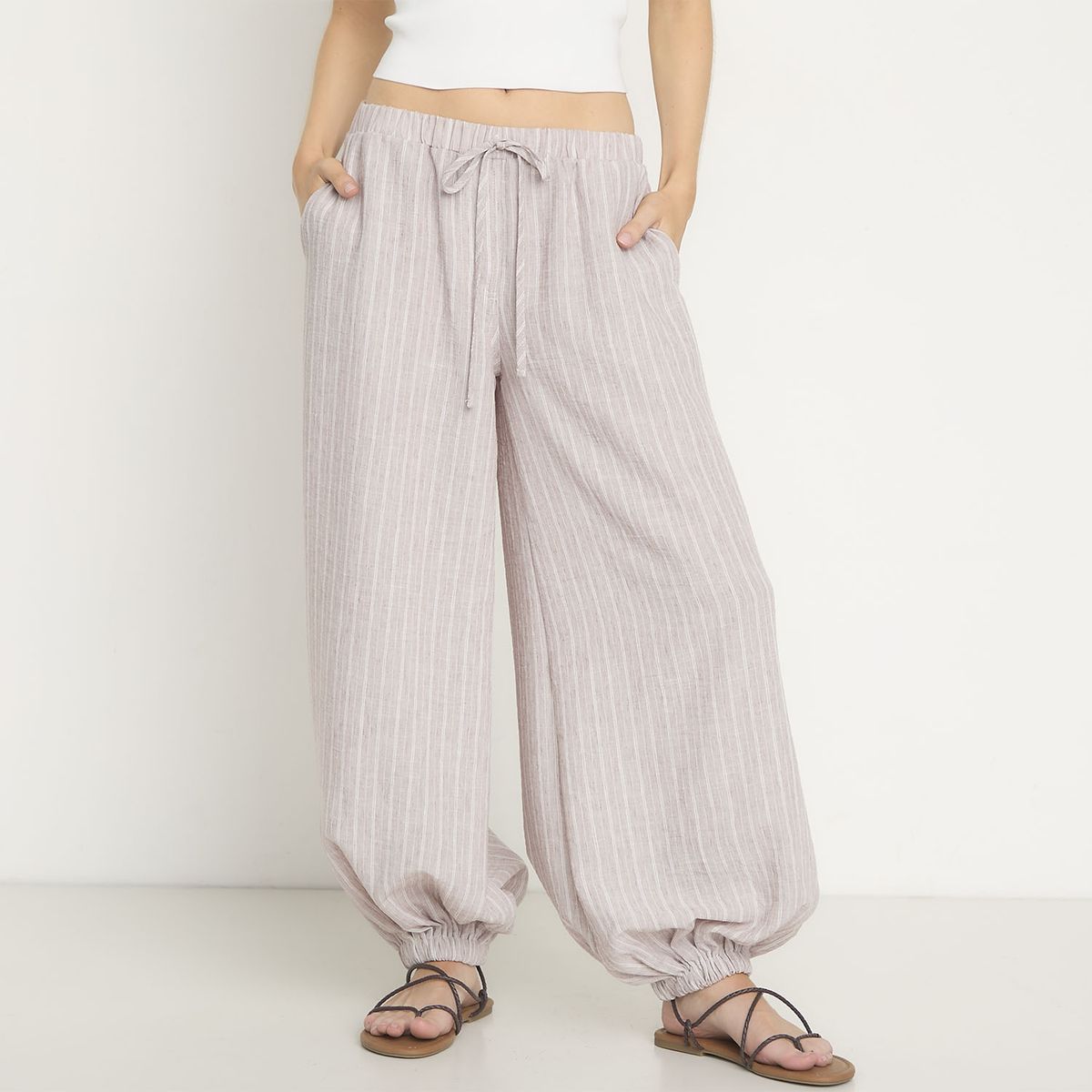 SYBILLA - Pantalón Balloon Tiro Bajo Mujer Sybilla