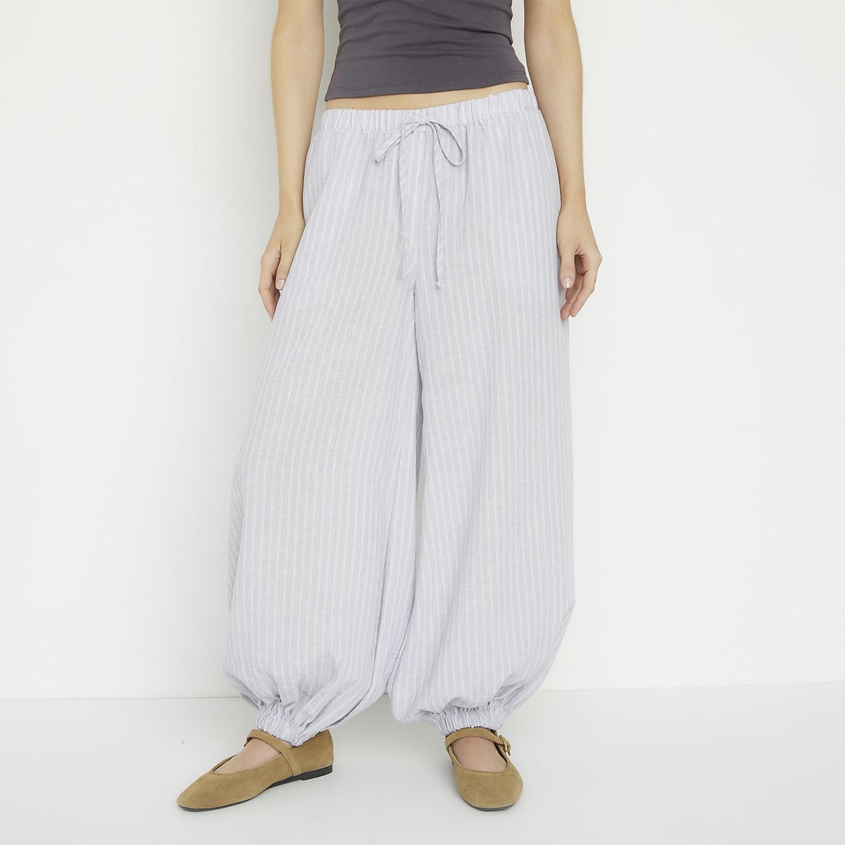 SYBILLA - Pantalón Balloon Tiro Bajo Mujer Sybilla