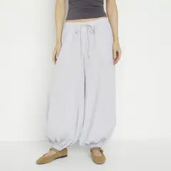 SYBILLA - Pantalón Balloon Tiro Bajo Mujer