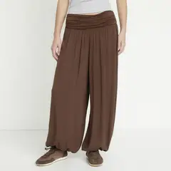 SYBILLA - Pantalón Ballon Fit Tiro Bajo Mujer