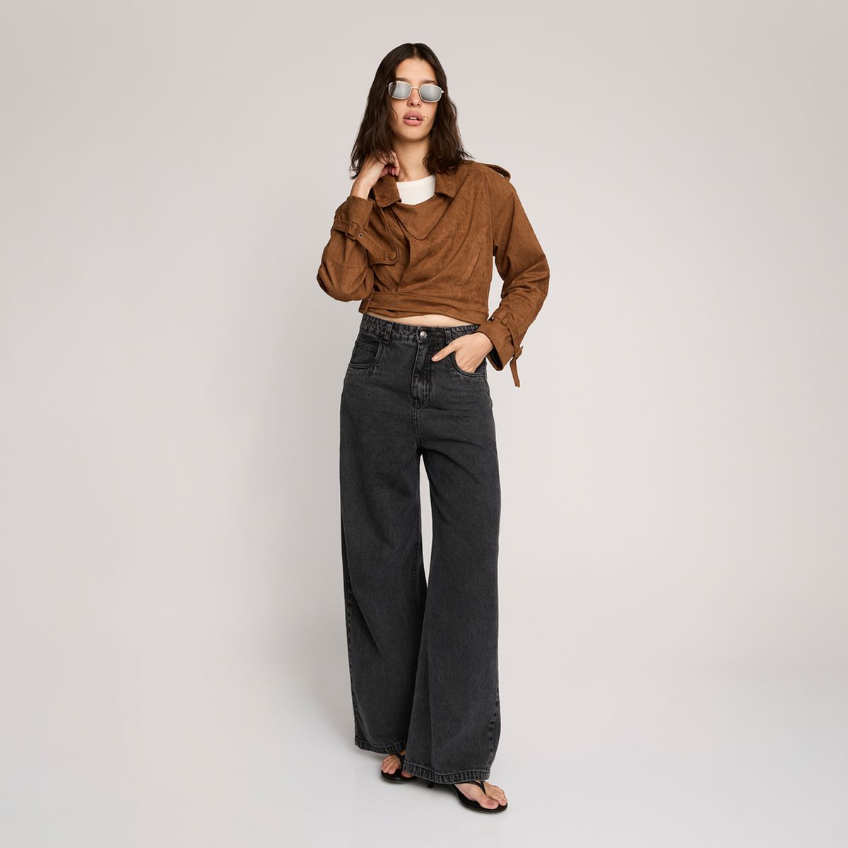 SAINTMALE - Jeans Baggy Tiro Bajo Mujer Saintmale