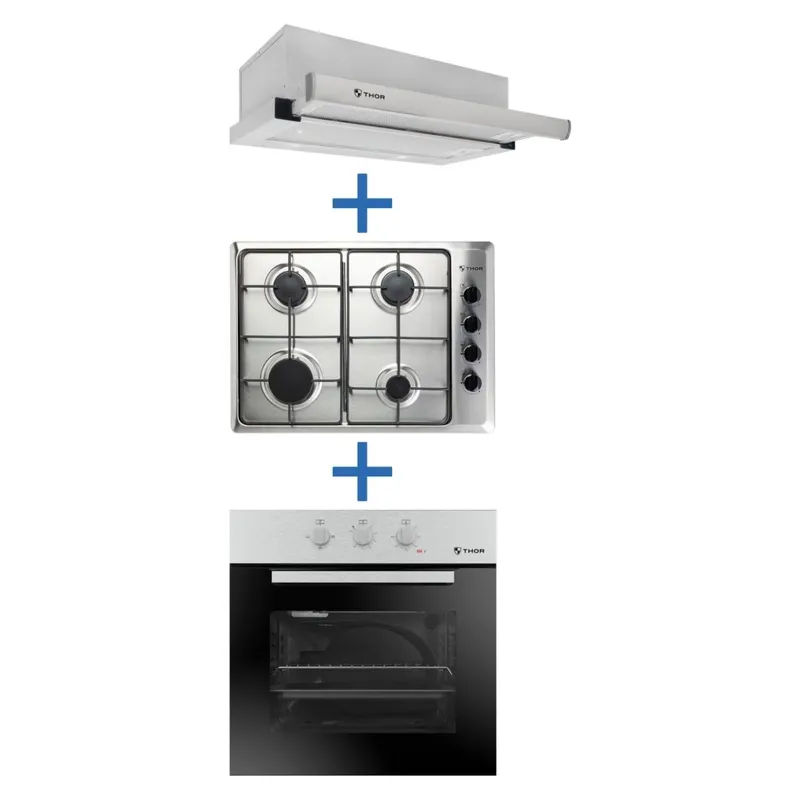THOR - Combo Horno Eléctrico 63 Litros -To-53Ss-Sse64200Nat-Pcb-63 Thor