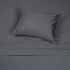 ROSEN - Juego De Sábanas 300 Hilos Lisa Humo