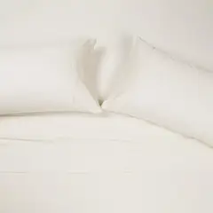 ROSEN - Juego De Sábanas 300 Hilos Lisa Ivory