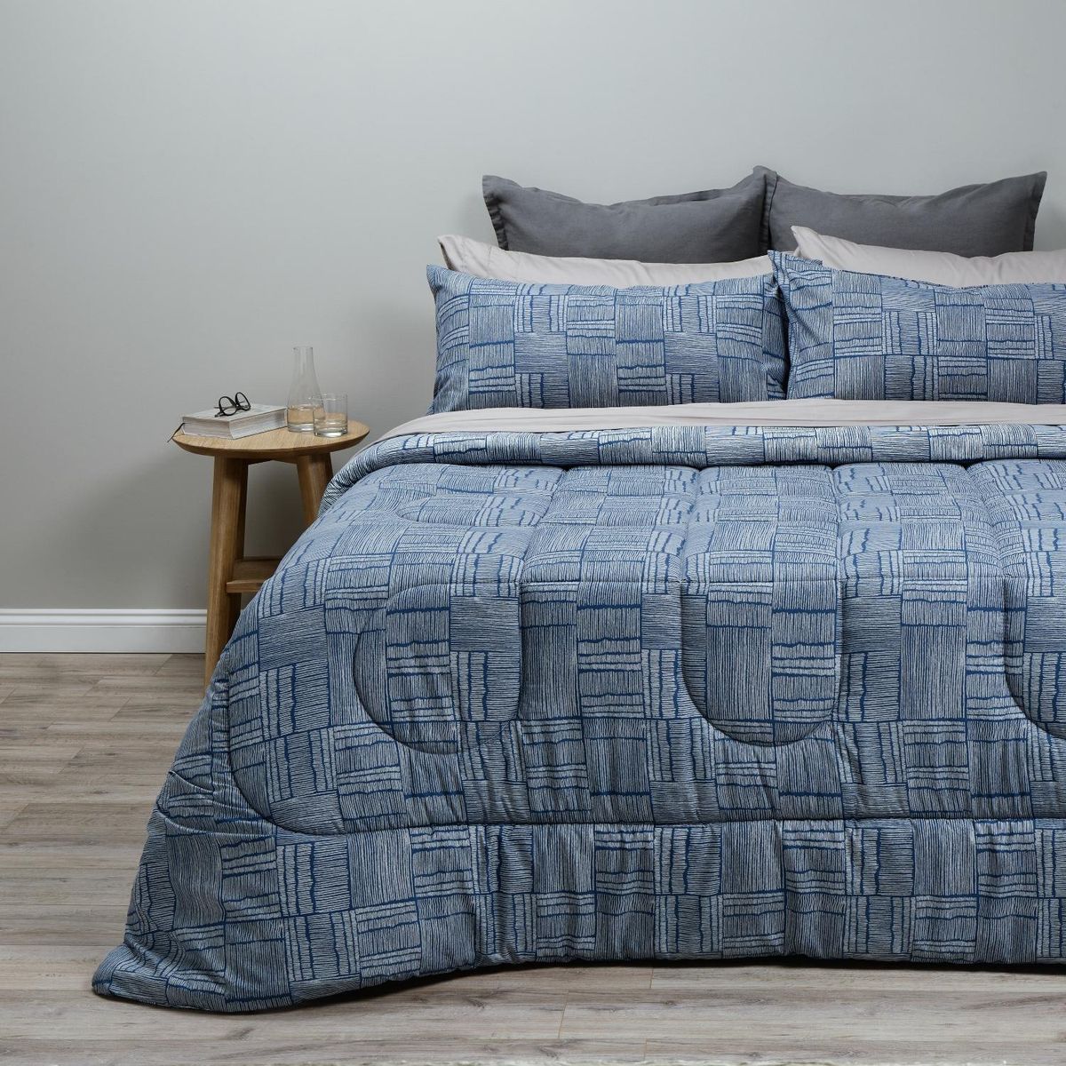 ROSEN - Plumón Soft Touch Lucca Navy Rosen