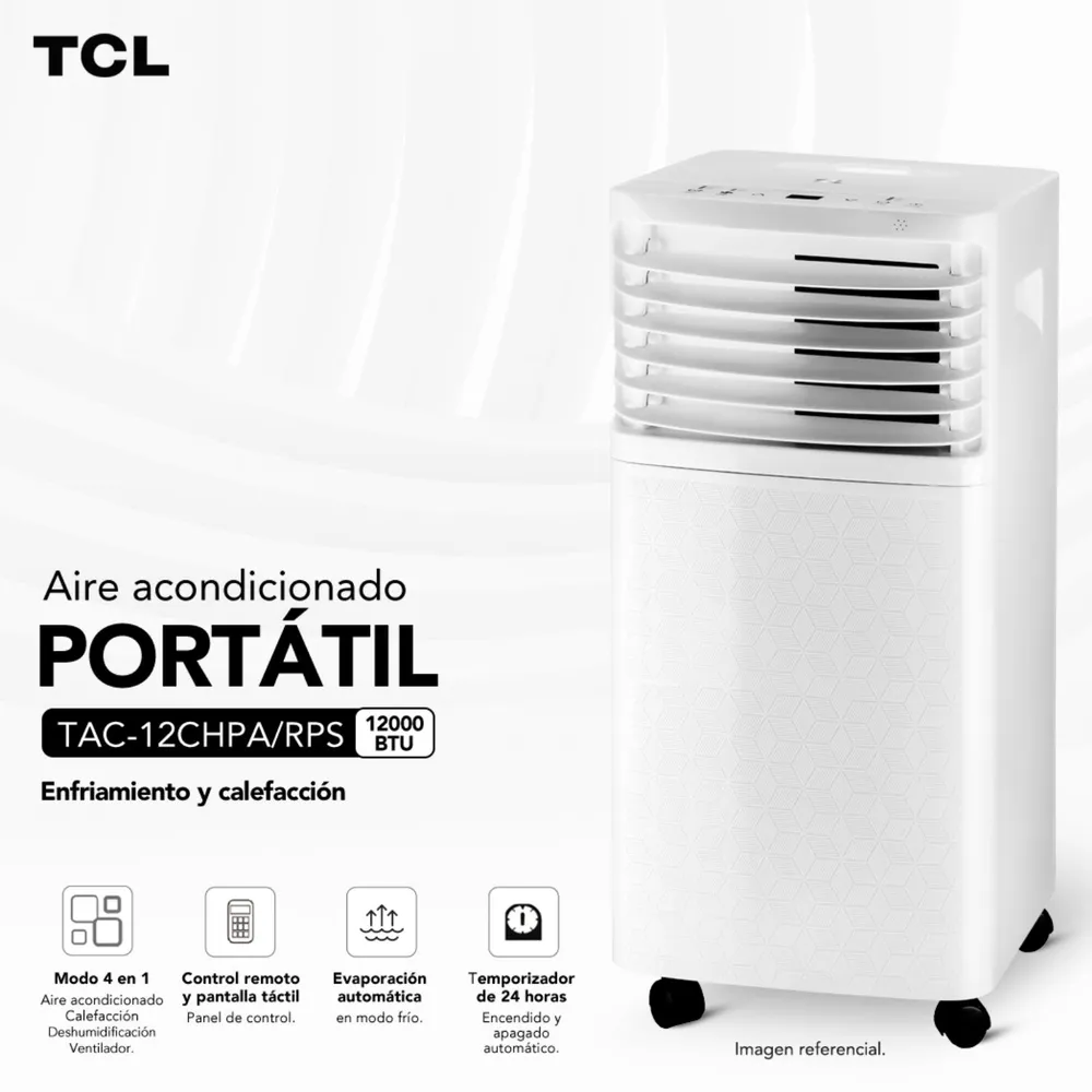 TCL Portátil 12000 BTU Frío/Calor, foto 2