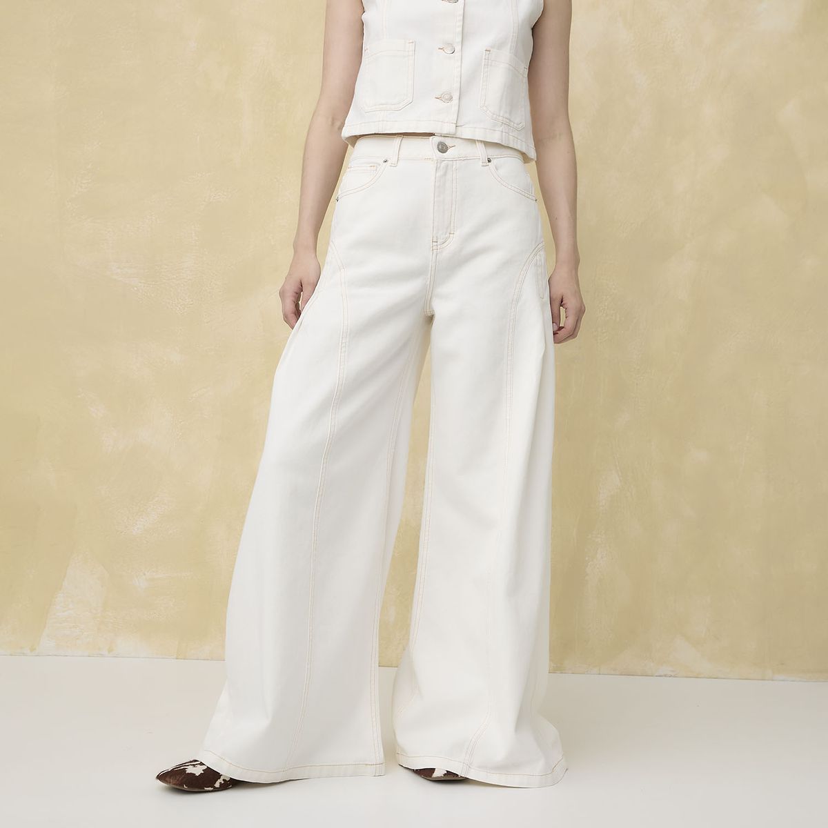 UNIVERSITY CLUB - Jeans Wide Leg Mujer University Club