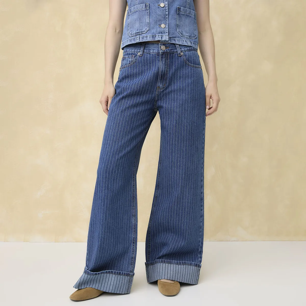 UNIVERSITY CLUB - Jeans Wide Leg Mujer University Club
