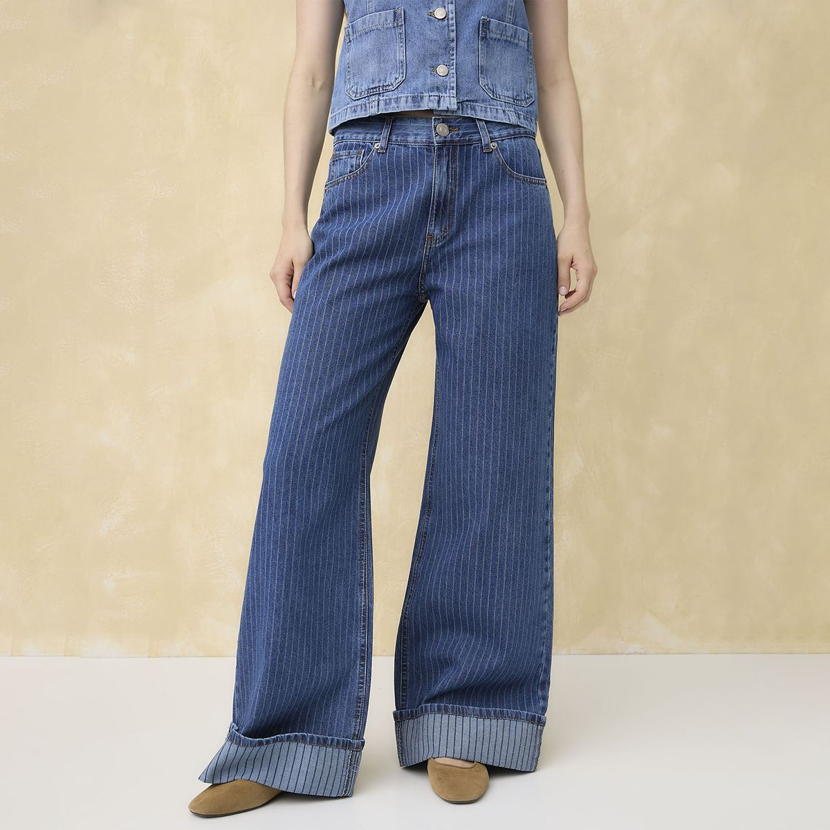 UNIVERSITY CLUB - Jeans Wide Leg Mujer University Club