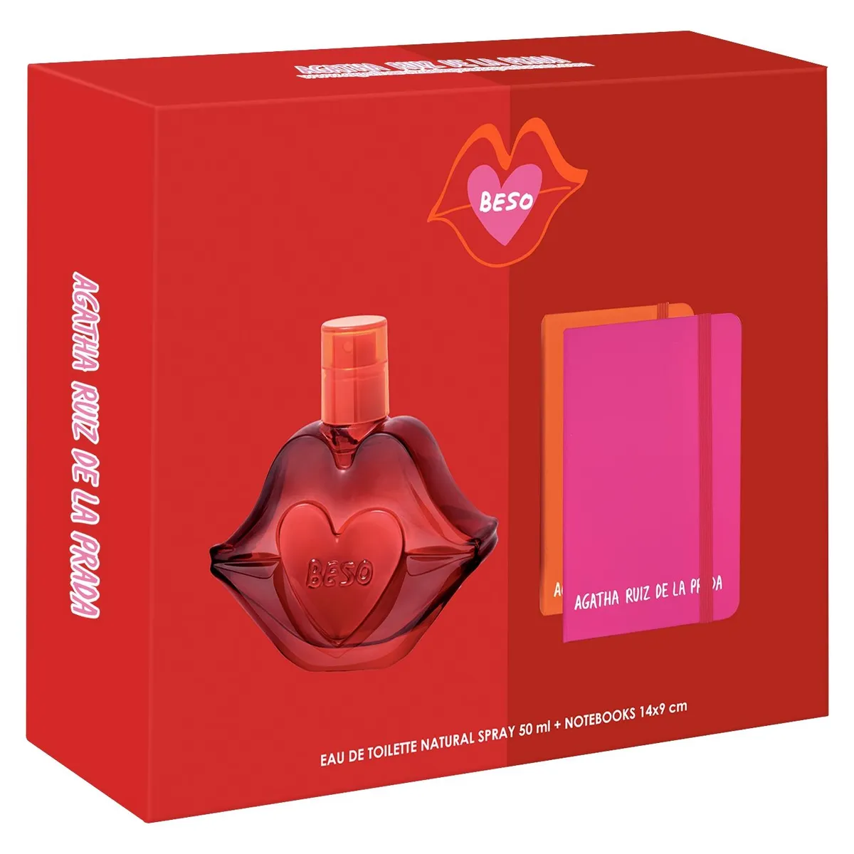 AGATHA RUIZ DE LA PRADA - Estuche Agatha Ruiz De La Prada Beso Eau De Toillet 50 Ml + Funda Notebook Agatha Ruiz De La Prada