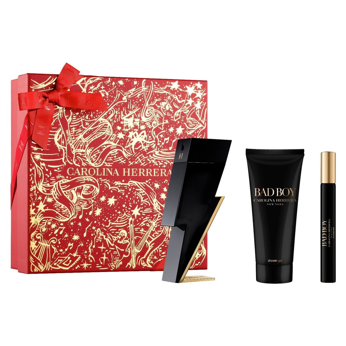 CAROLINA HERRERA - Estuche Bad Boy Eau De Toilette 100 Ml +10 Ml +  Gel De Baño 100 Ml Carolina Herrera