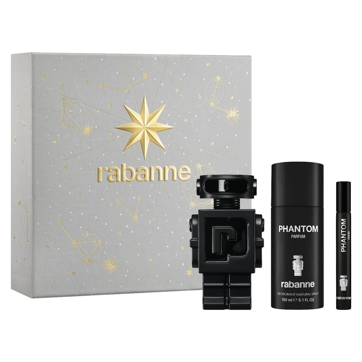 RABANNE - Estuche Phantom Parfum 100 Ml + 10 Ml + Desodorante 150 Ml Rabanne