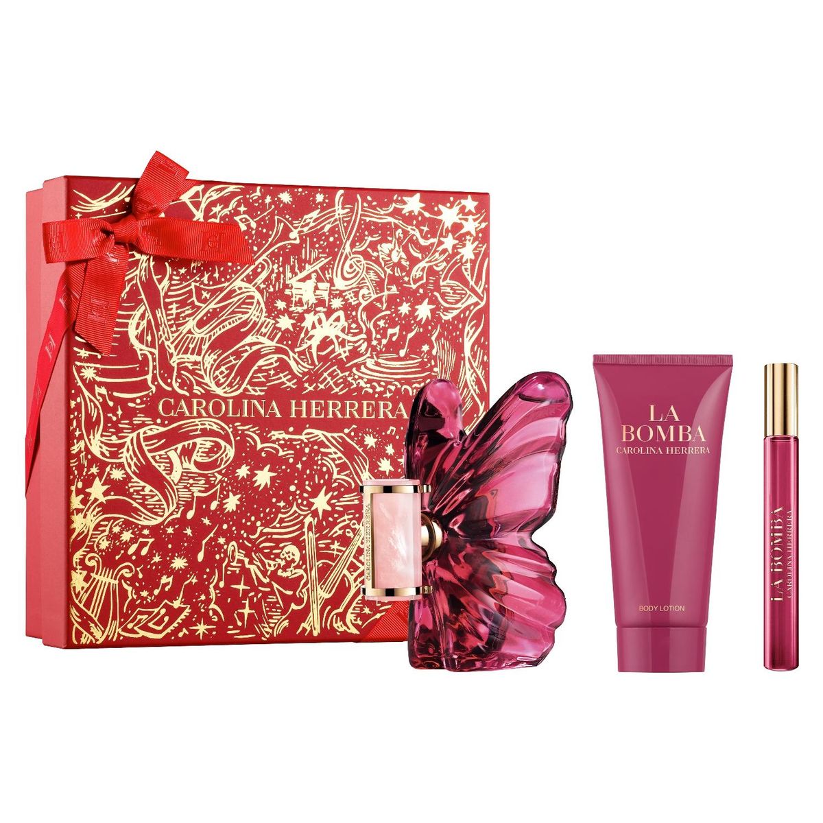 CAROLINA HERRERA - Estuche La Bomba Eau De Parfum 80 Ml + 10 Ml + Loción Corporal 100 Ml Carolina Herrera