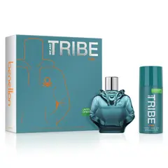 BENETTON - Estuche United Colors We Are Tribe Cool Eau De Toilette 90 Ml + Desodorante 150 Ml