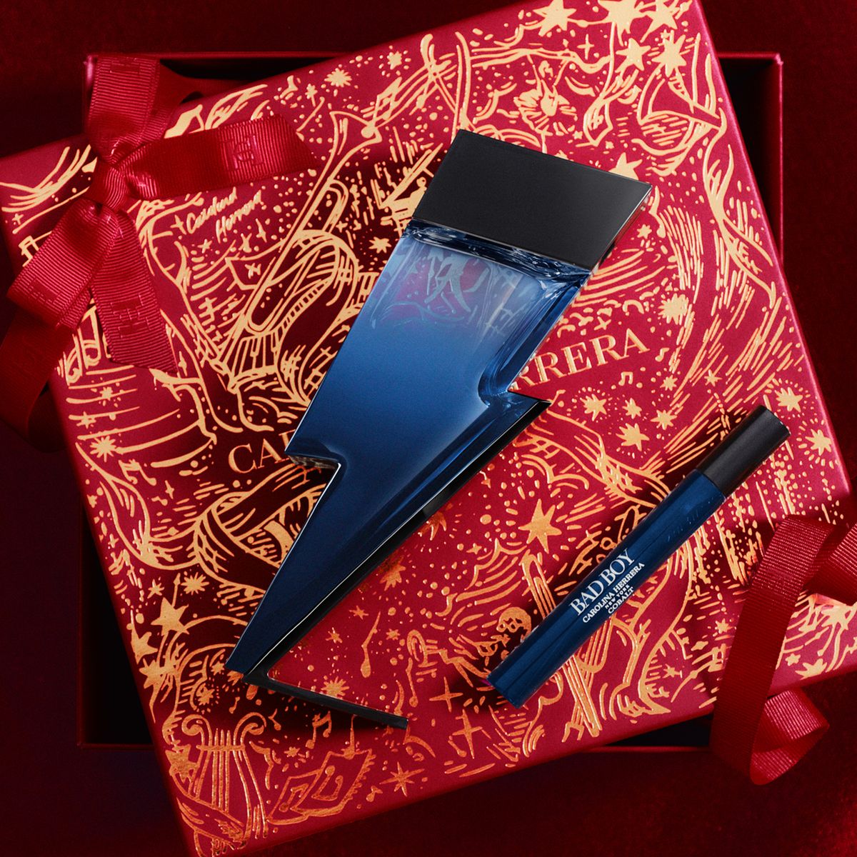 CAROLINA HERRERA - Estuche Bad Boy Cobalt Eau De Parfum Électrique 100 Ml + 10 Ml +  Gel De Baño 100 Ml Carolina Herrera