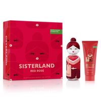 Estuche United Colors Sisterland Red Rose Eau De Toilette 80 Ml + Loción Corporal 75 Ml