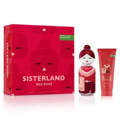 BENETTON - Estuche United Colors Sisterland Red Rose Eau De Toilette 80 Ml + Loción Corporal 75 Ml