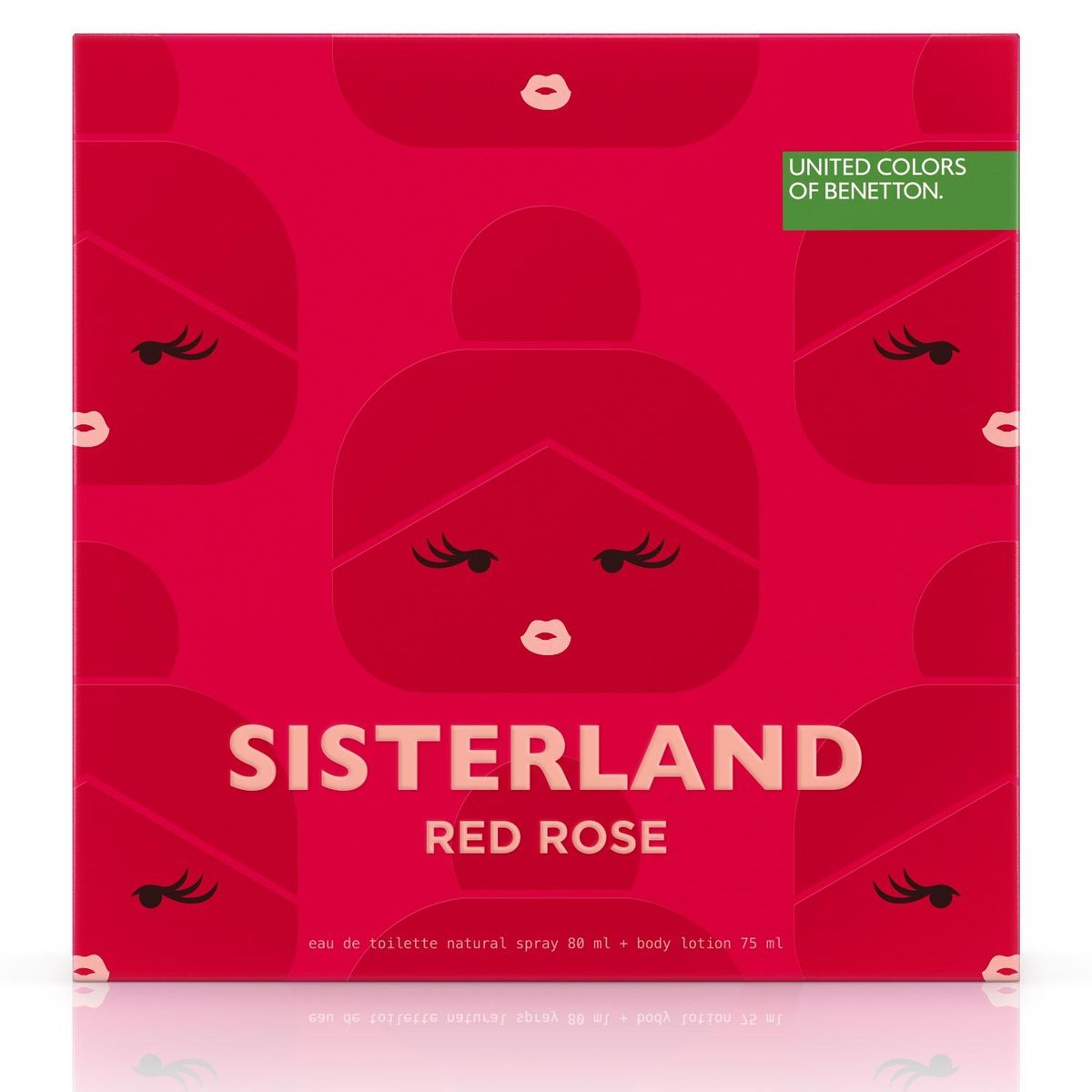 BENETTON - Estuche United Colors Sisterland Red Rose Eau De Toilette 80 Ml + Loción Corporal 75 Ml Benetton