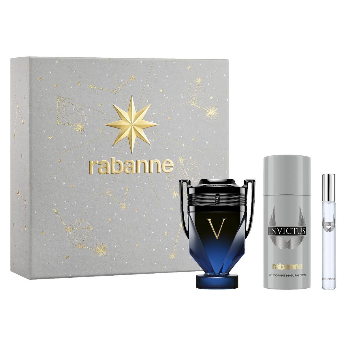 RABANNE - Estuche Invictus Victory Elixir Parfum Intense 100 Ml + 10 Ml +  Desodorante 150 Ml Rabanne