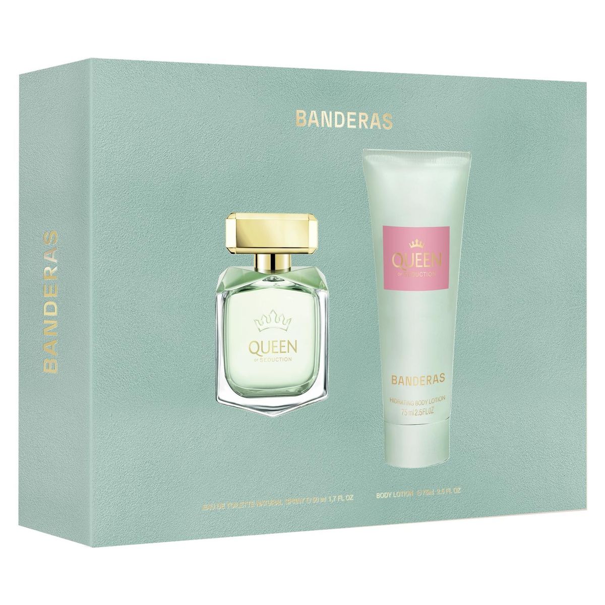 ANTONIO BANDERAS - Estuche Queen Of Seduction Eau De Toilette 50 Ml + Loción Corporal 75 Ml Antonio Banderas