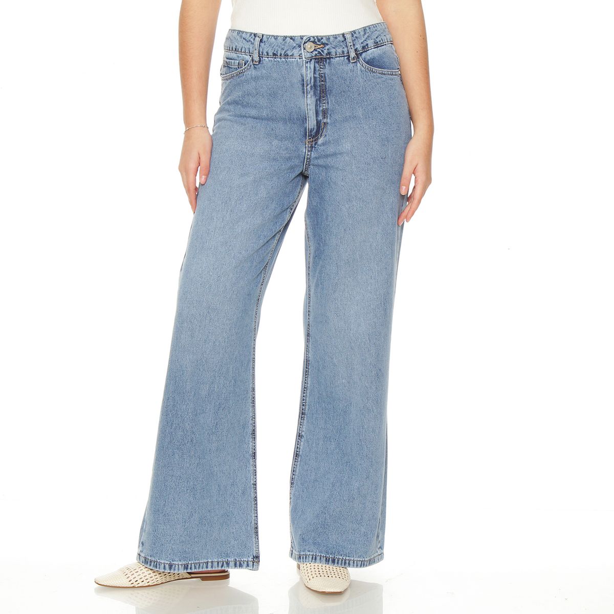WADOS - Jeans Wide Leg Tiro Alto Mujer Wados