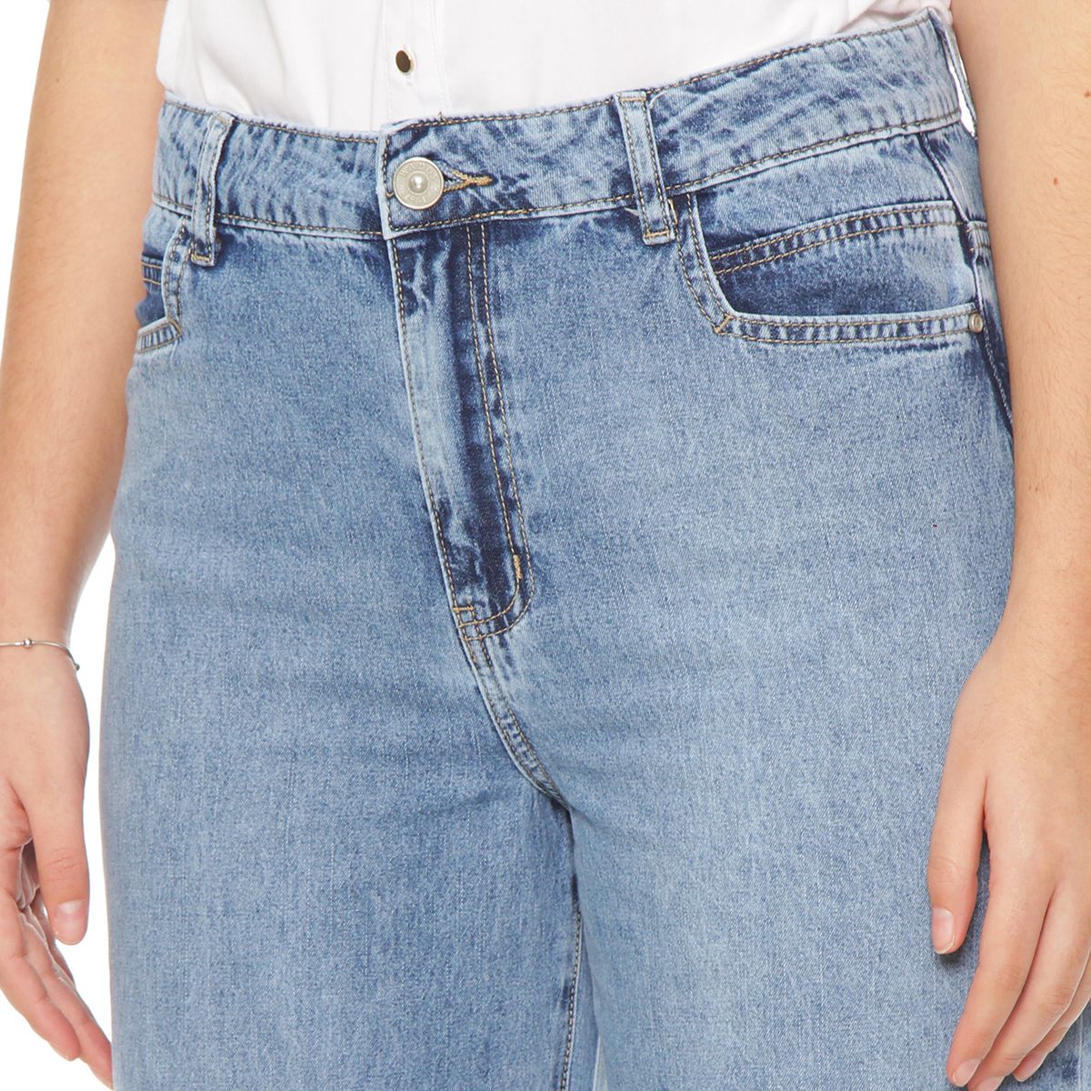WADOS - Jeans Recto Tiro Alto Mujer Wados