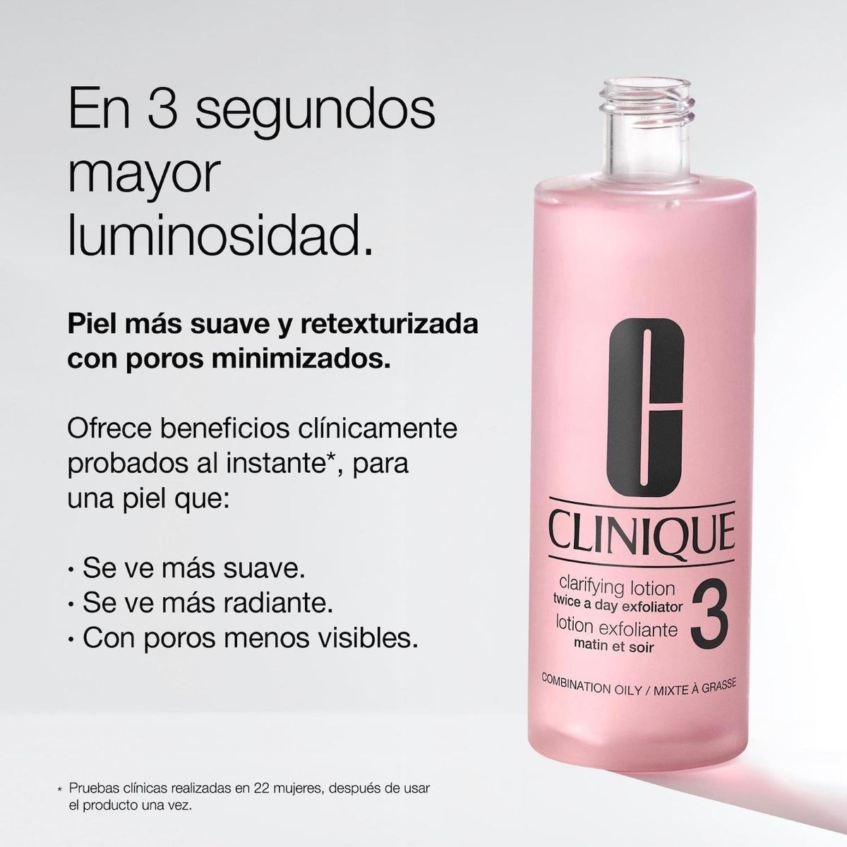 CLINIQUE - Locion Clarificadora Clarifying Lotion 3 Mini 60 ml Clinique