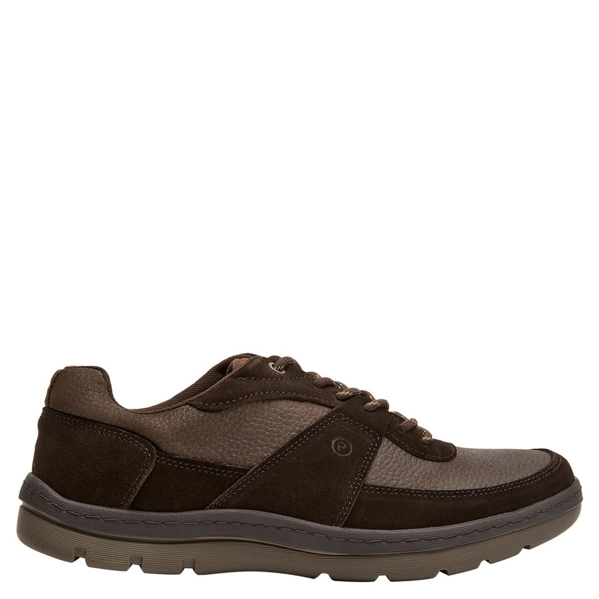 PLUMA - Zapato Casual Hombre Cuero Café Oscuro Pluma