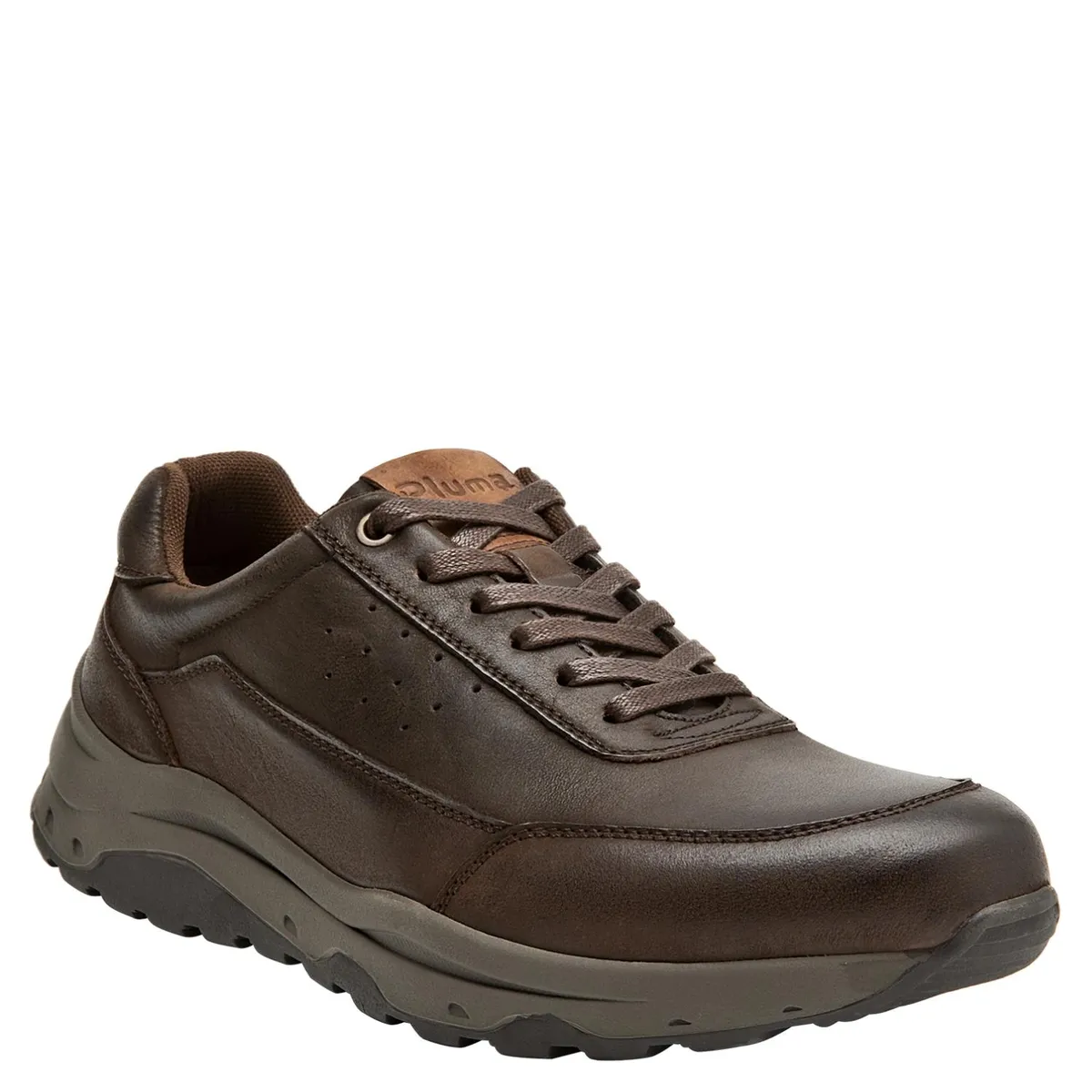 PLUMA - Zapato Casual Hombre Cuero Café Pluma