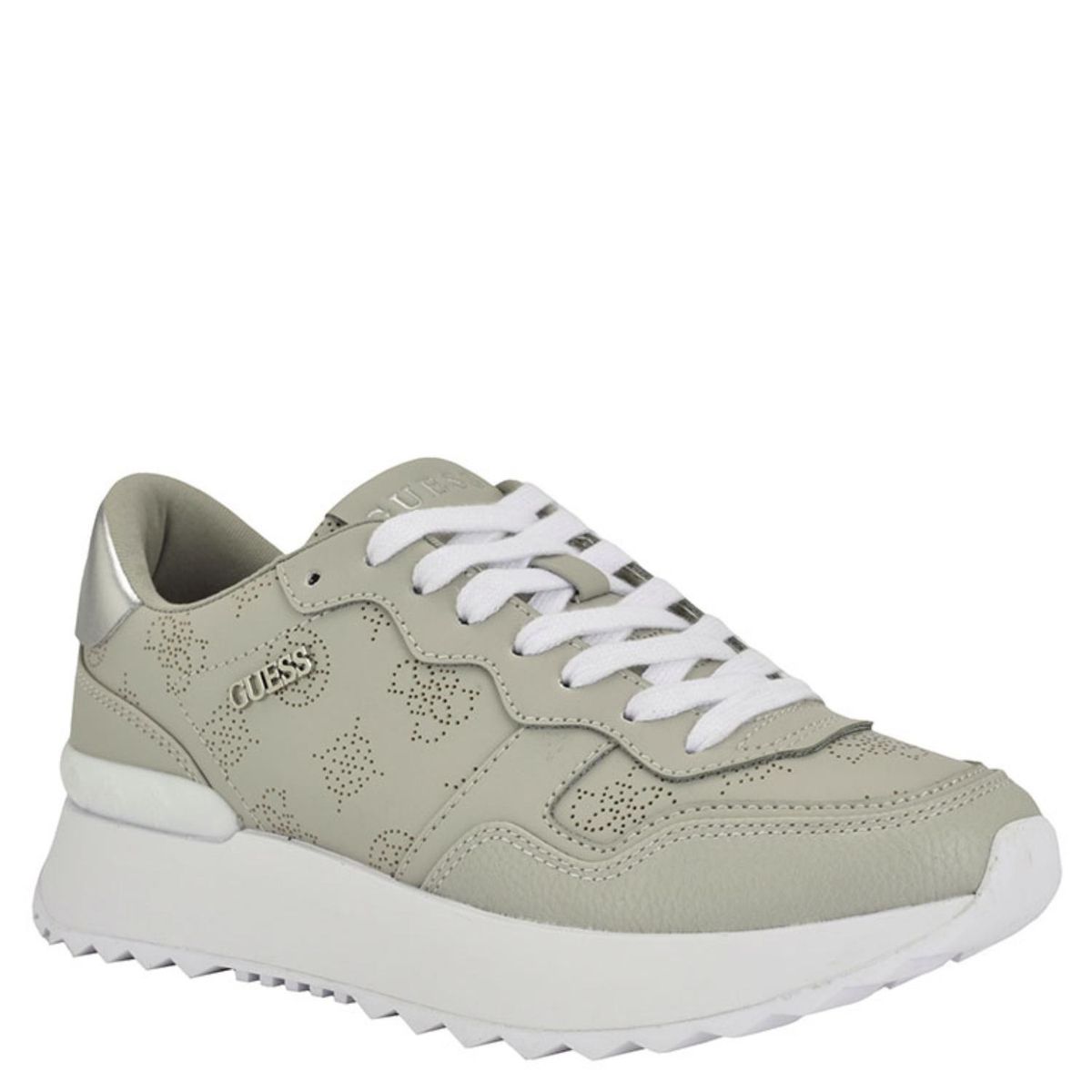 GUESS - Vinsa Zapatilla Urbana Mujer Cuero Gris Guess