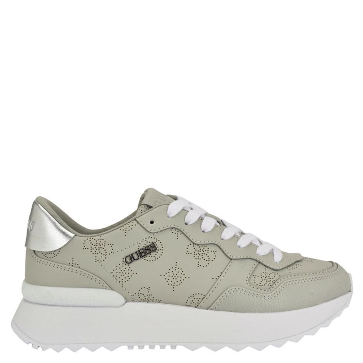GUESS - Vinsa Zapatilla Urbana Mujer Cuero Gris Guess