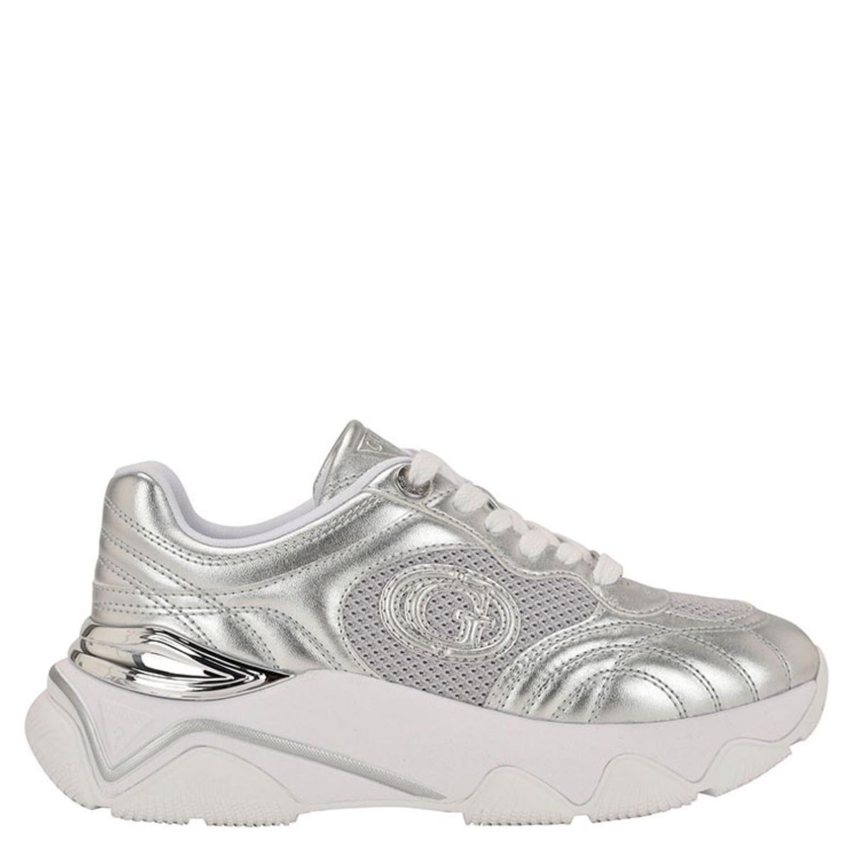 GUESS - Morriz Zapatilla Urbana Mujer Plateado Guess