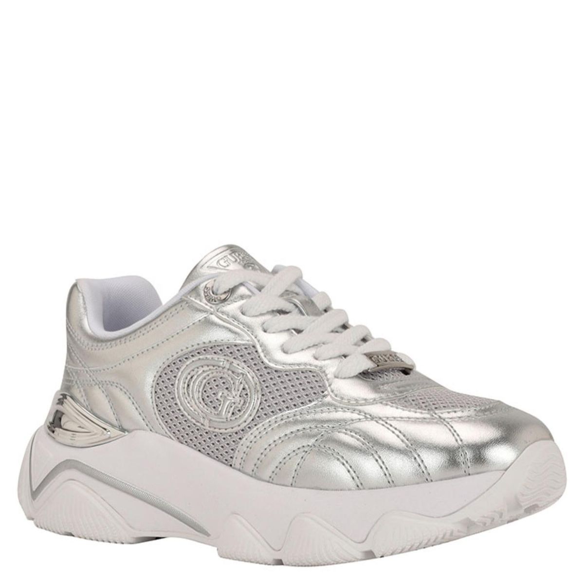 GUESS - Morriz Zapatilla Urbana Mujer Plateado Guess