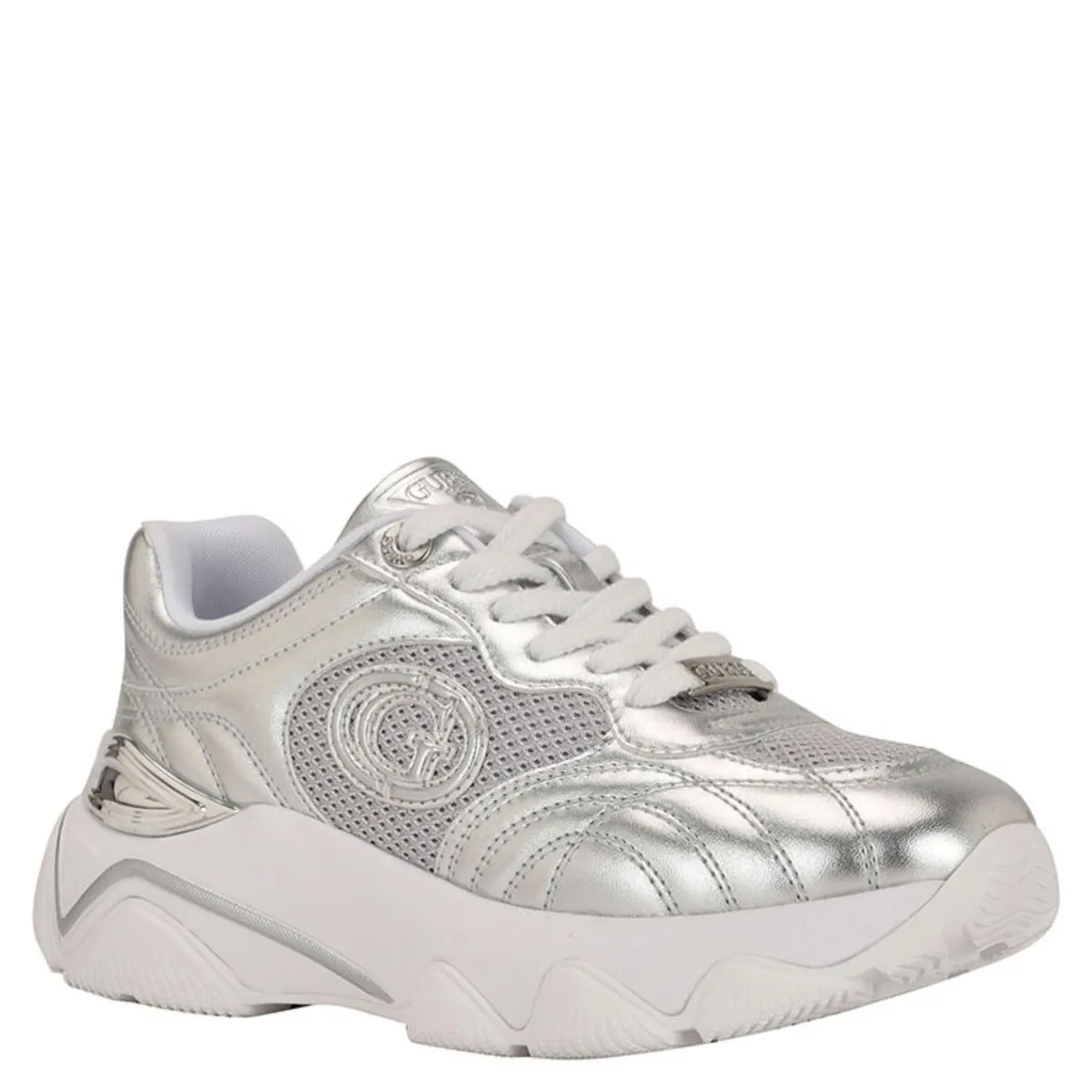 GUESS - Morriz Zapatilla Urbana Mujer Plateado Guess