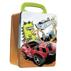 HOT WHEELS - Caja Metalica Porta Autos