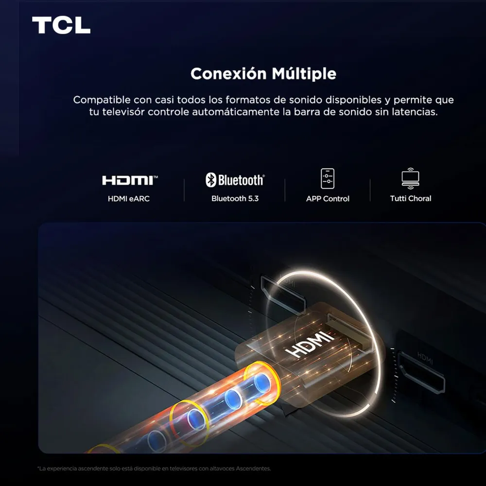 TCL Soundbar S55H Acero, foto 7