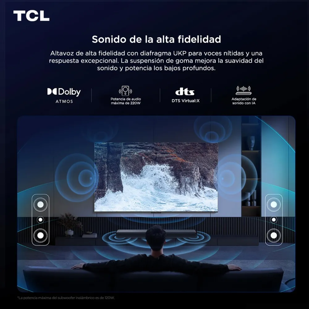 TCL Soundbar S55H Acero, foto 9