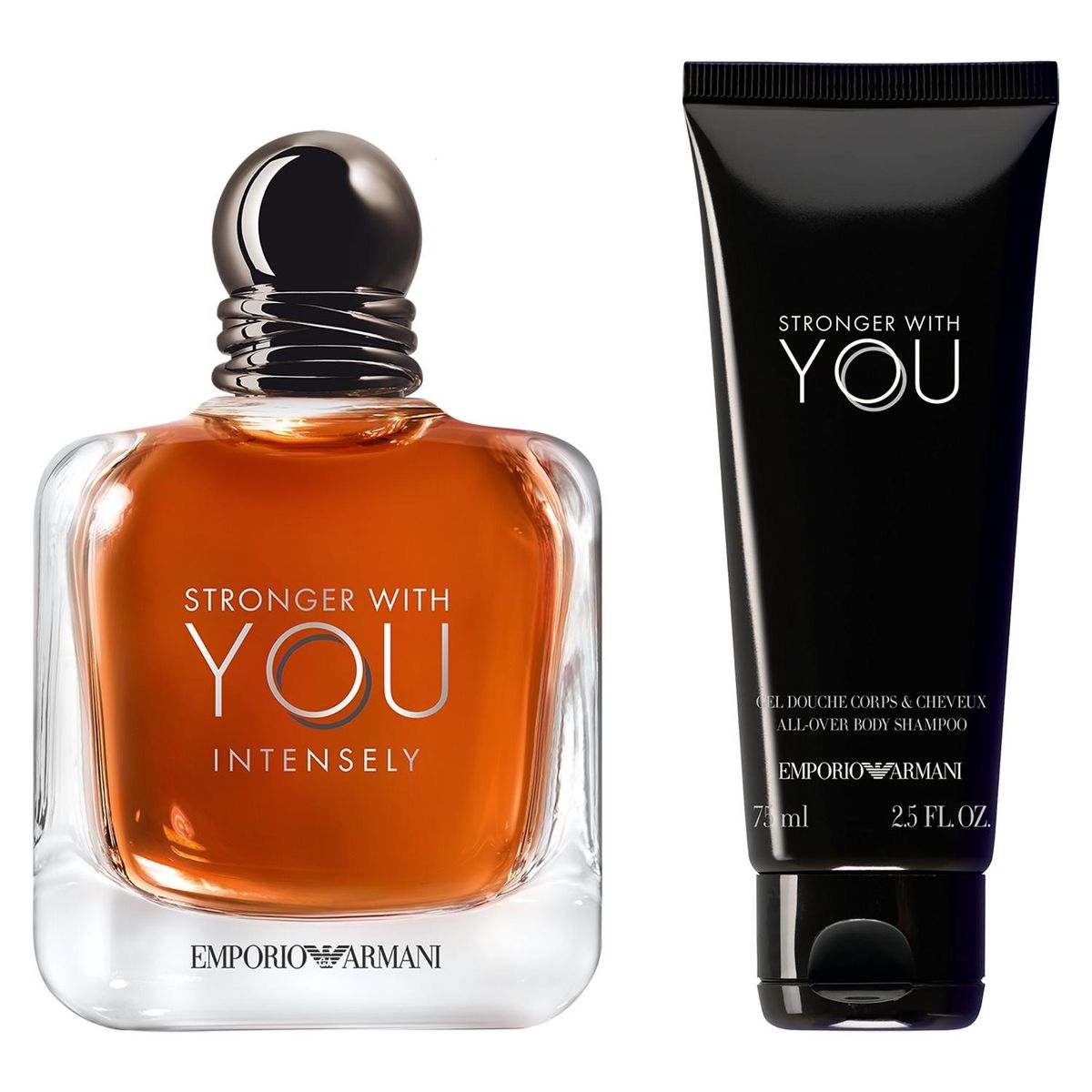 GIORGIO ARMANI - Set Perfume Hombre Stronger With You Intensely 100ml + Gel de Ducha 75ml Giorgio Armani