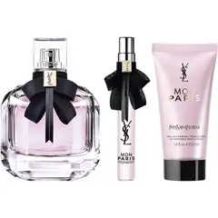 YVES SAINT LAURENT - Set Perfume Mujer Mon Paris EDP 90ml + 10ml + Body Lotion 50ml