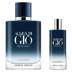 GIORGIO ARMANI - Set Perfume Hombre Acqua Di Giò Profondo Eau de Parfum 100ml + 15ml