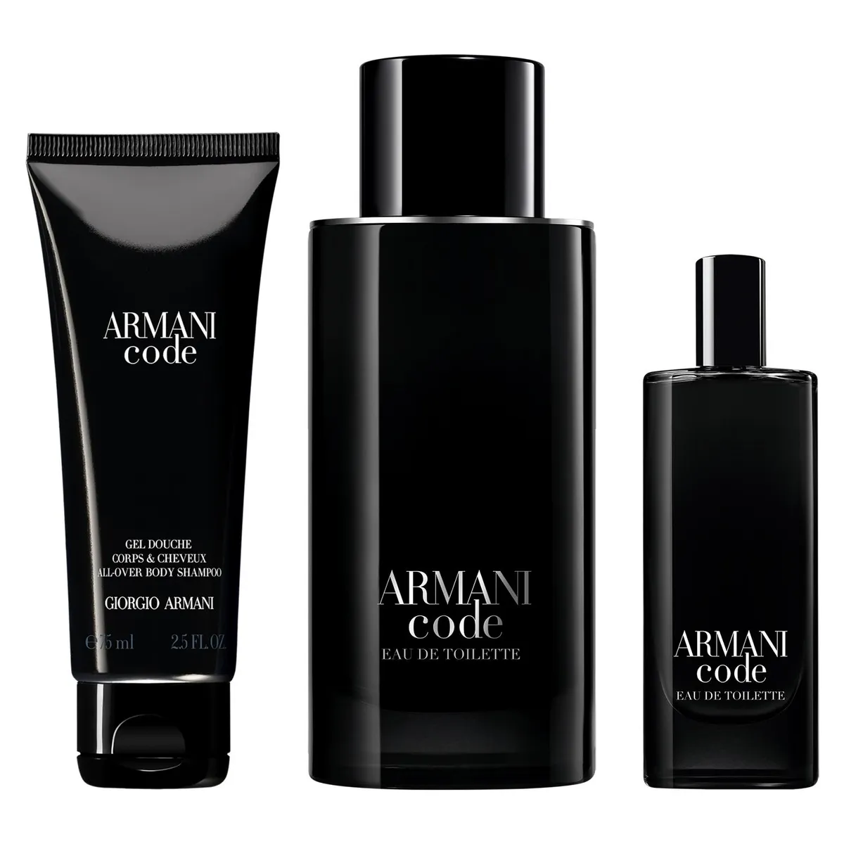 GIORGIO ARMANI - Set Perfume Hombre Armani Code Eau de Toilette 125ml + 15ml + Gel de Ducha 75ml Giorgio Armani