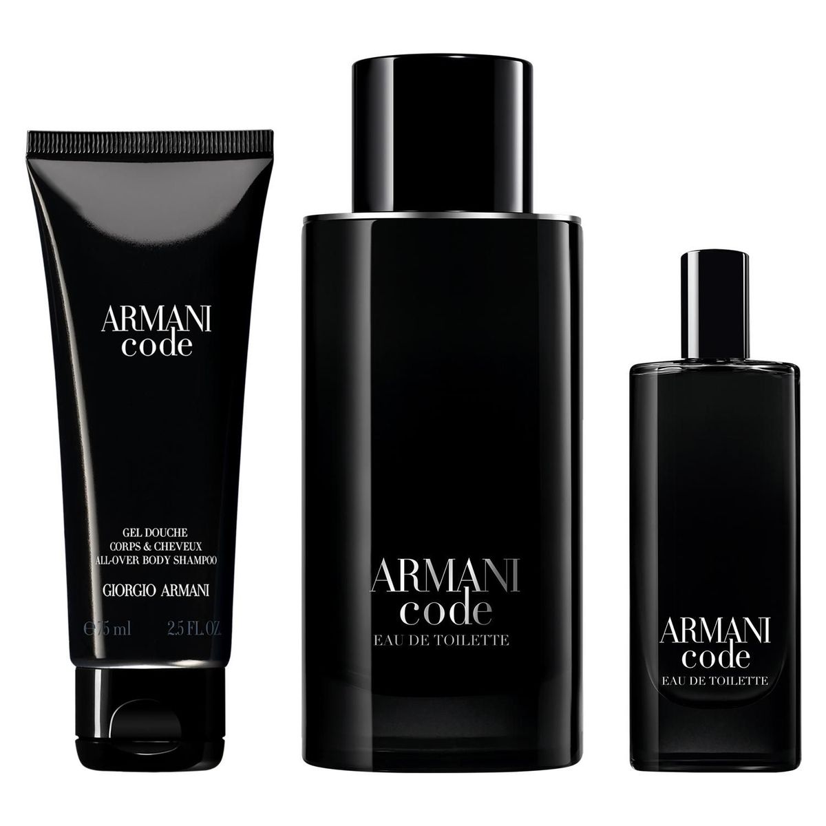 GIORGIO ARMANI - Set Perfume Hombre Armani Code Eau de Toilette 125ml + 15ml + Gel de Ducha 75ml Giorgio Armani